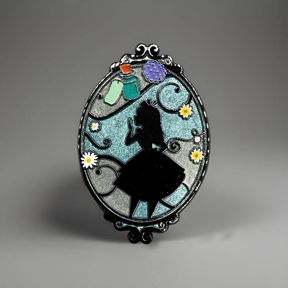 Disney Alice In Wonderland Silhouette Blind Enamel Pin New-ALICE